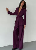 Burgundy elegant Blazer and Pant for woman