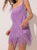 Lilac Tassel Dress