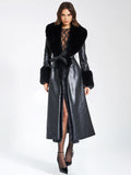 Black Fur Overcoat